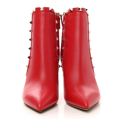 Valentino Garavani Calfskin Rockstud 85mm Ankle Booties 41 Rouge Pur 2 of 10