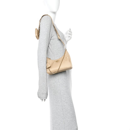 Prada Re-Nylon Saffiano Re-Edition 2005 Shoulder Bag Cammello 2 of 10