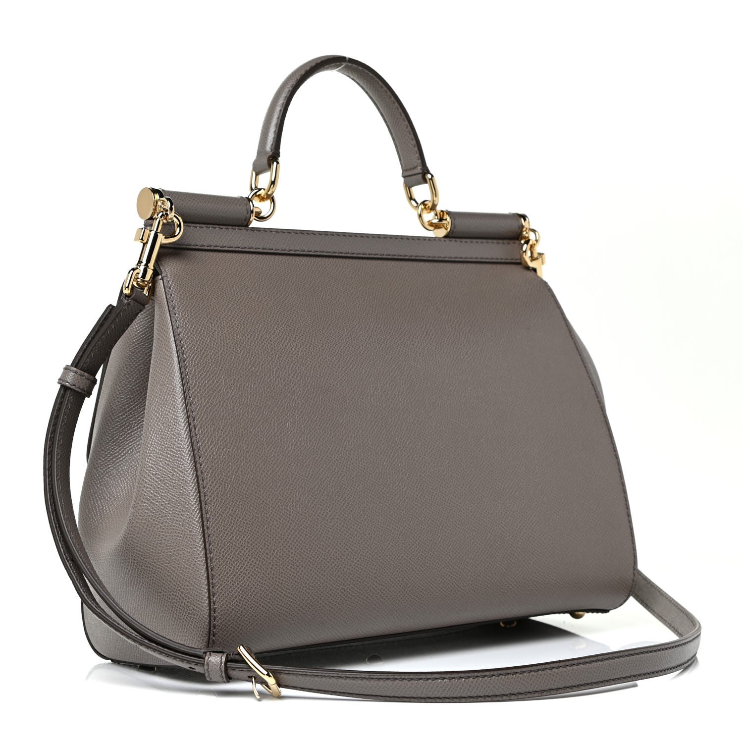 Dolce & Gabbana Dauphine Miss Sicily Satchel Grey 3 of 10