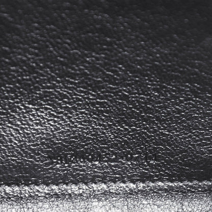 Saint Laurent Metallic Crackled Calfskin Matelasse Chevron Monogram Chain Wallet Pink 7 of 7