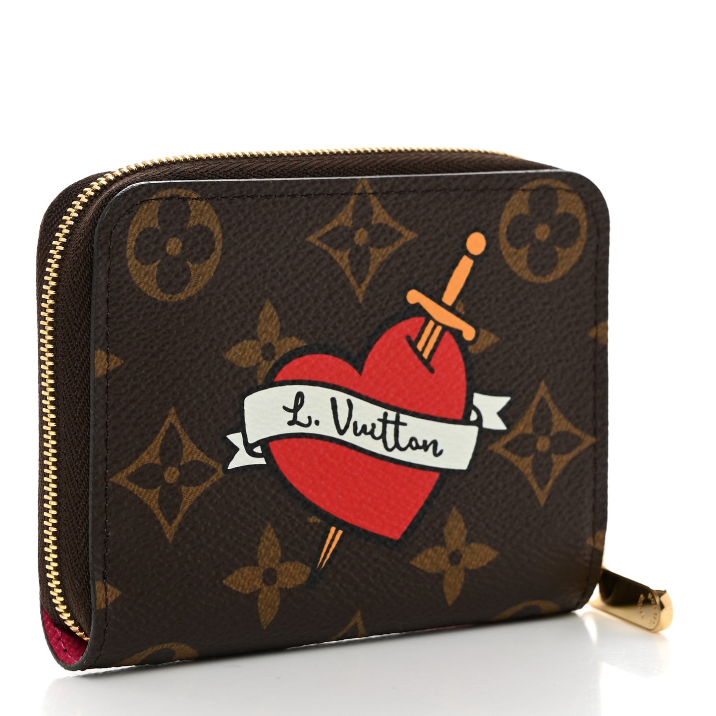 LOUIS VUITTON Monogram Travel Stickers Zippy Coin Purse