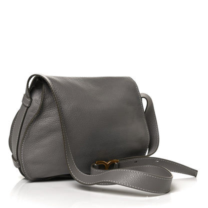 Chloe Calfskin Medium Marcie Round Crossbody Bag Cashmere Grey 2 of 8