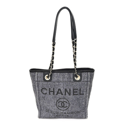 Chanel Lurex Boucle Mini Deauville Tote Black 1 of 11