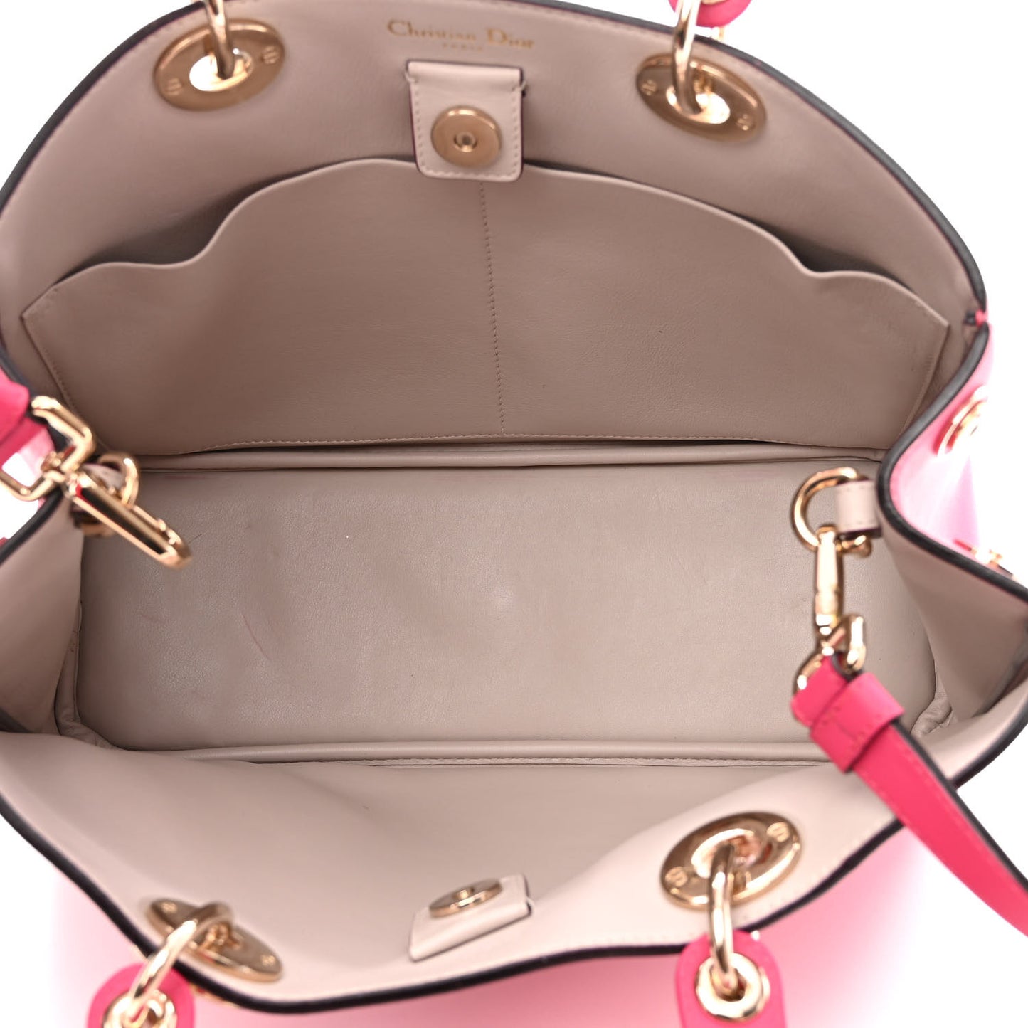 Smooth Calfskin Medium Diorissimo Tote Fuchsia