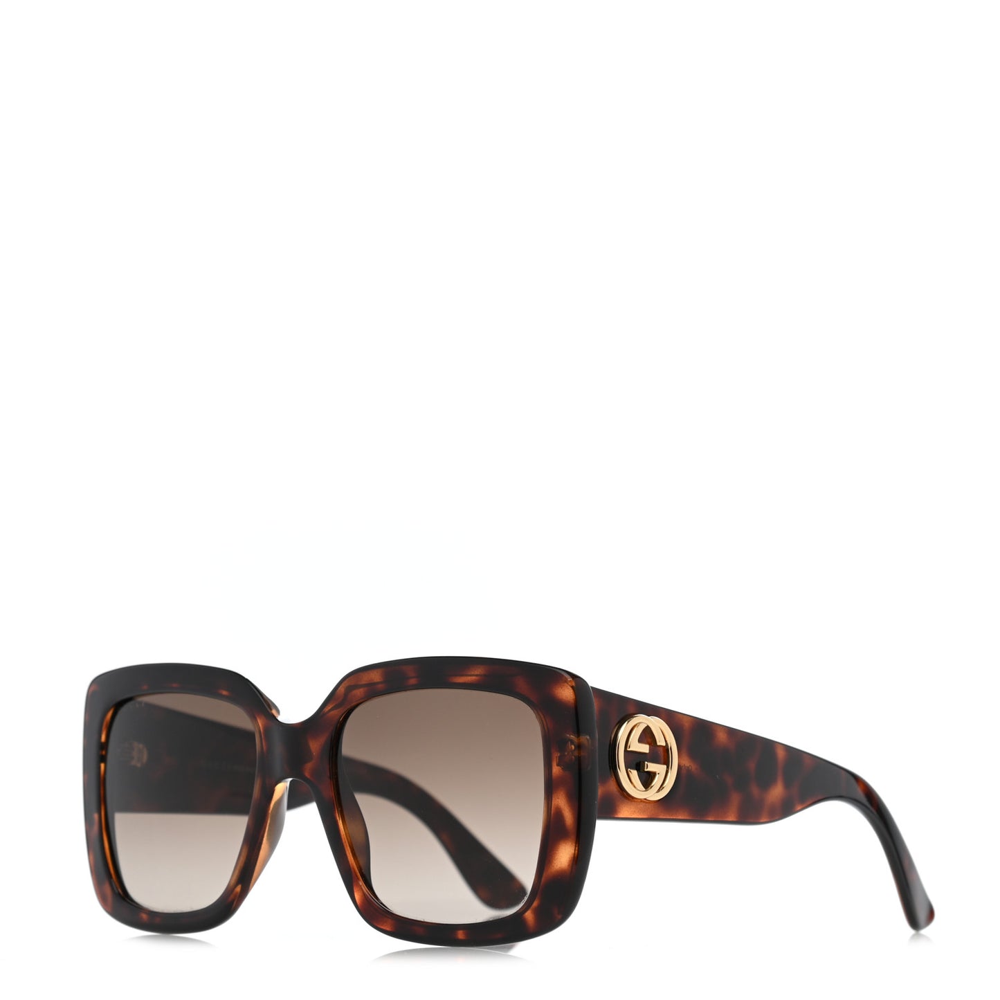 Acetate Square Frame Sunglasses GG 3814S Tortoise