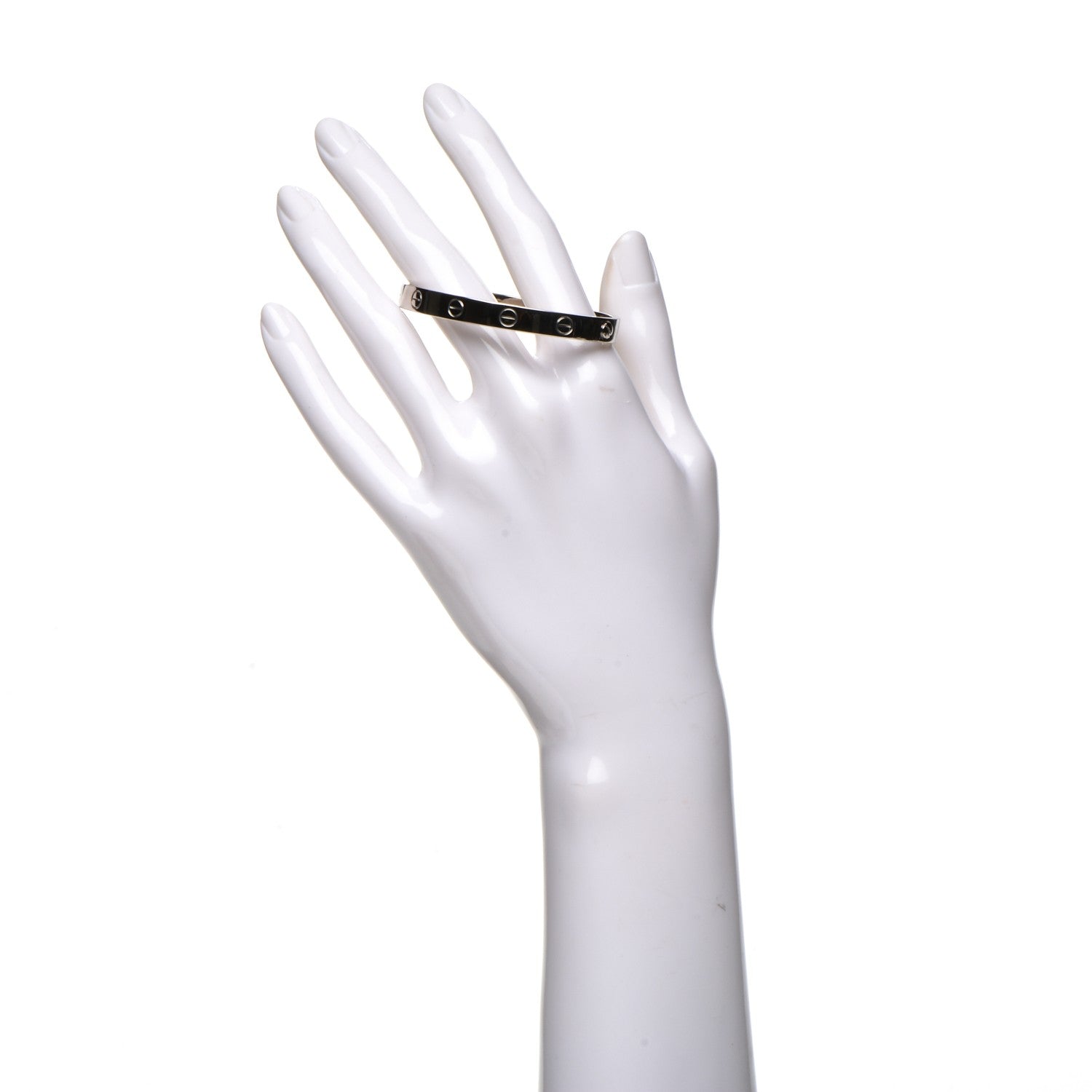 Cartier 18K White Gold LOVE Bracelet 16 3 of 11