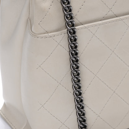 Chanel Calfskin Stitched Urban Luxury Top Handle Bag Ivory 9 of 10