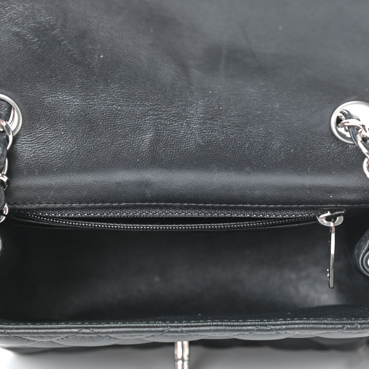 Chanel Lambskin Quilted Mini Square Flap Black 5 of 9