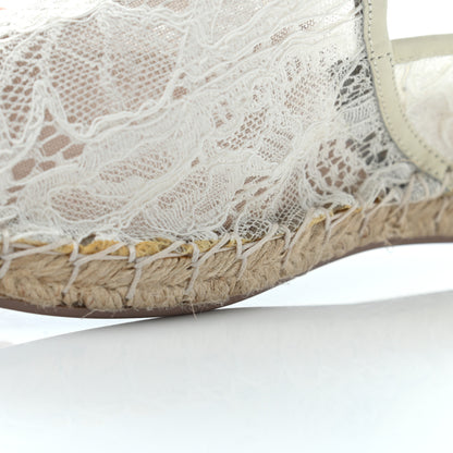 Valentino Garavani Lace Espadrilles 36 White 7 of 11