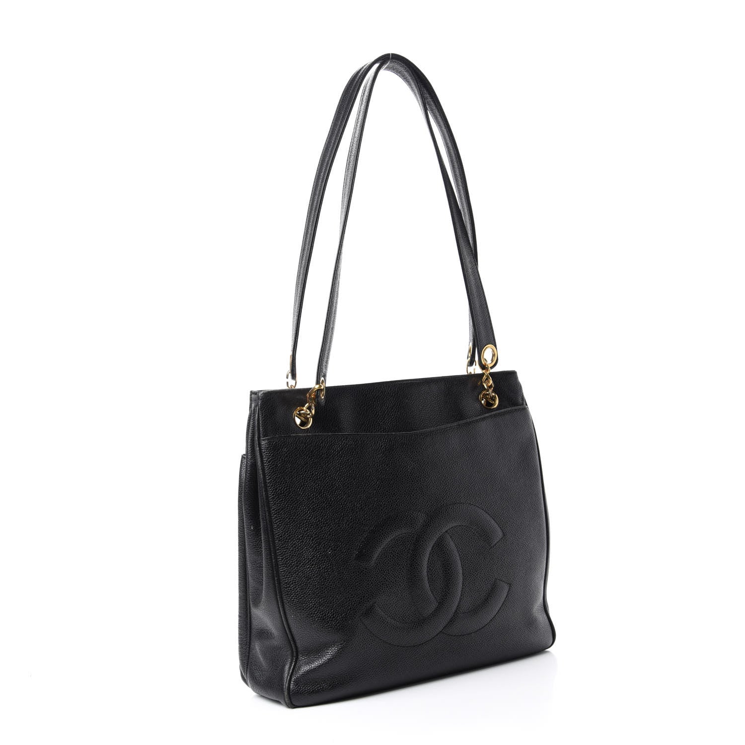 Chanel Caviar Flap Shoulder Bag Black 3 of 17