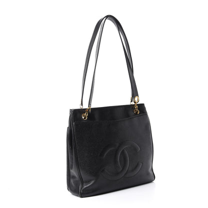 Chanel Caviar Flap Shoulder Bag Black 3 of 17