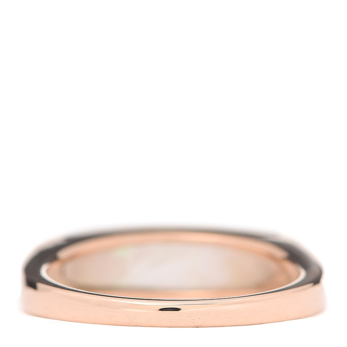 18K Rose Gold Mother of Pearl MVSA Ring 51 5.75