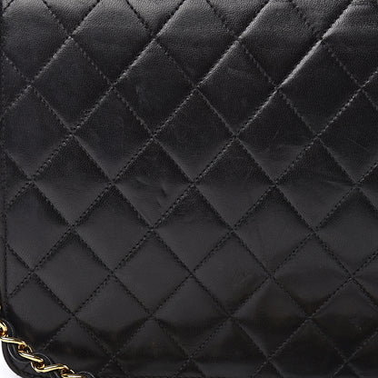 Chanel Lambskin Quilted Medium Single Flap Black 14 of 21