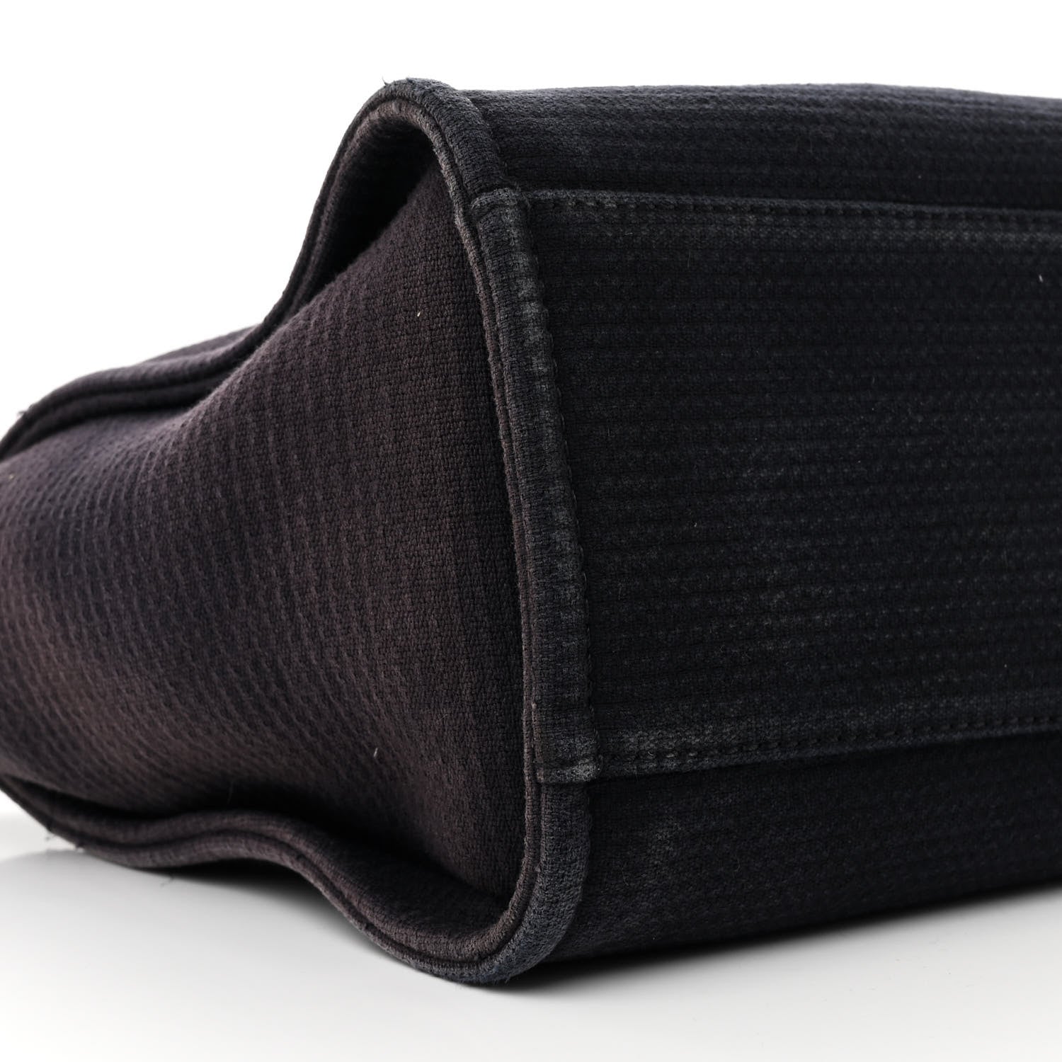 Chanel Mixed Fibers Calfskin Small Deauville Tote Black 9 of 17