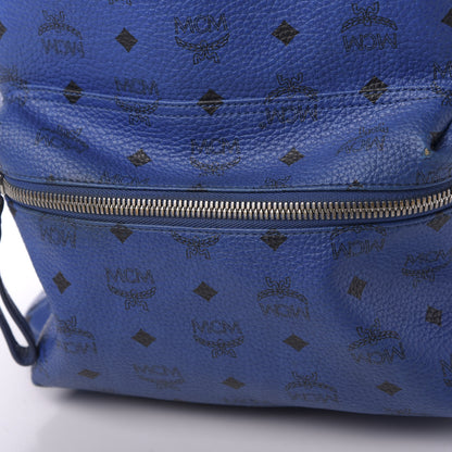 MCM Visetos Medium Side Stud Stark Backpack Blue 13 of 17