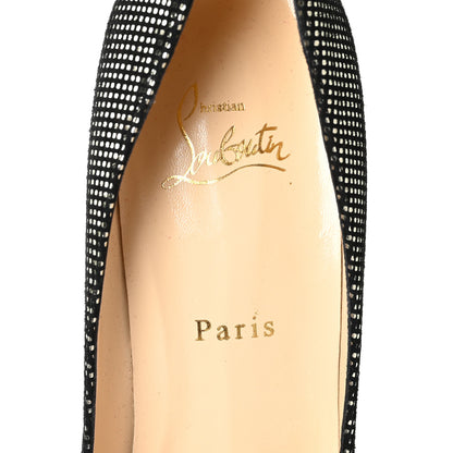 Christian Louboutin Suede S Square Metal You You 120 Pumps 38 Platine 7 of 7