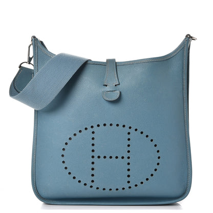 Hermes Epsom Evelyne PM Blue Jean 1 of 14