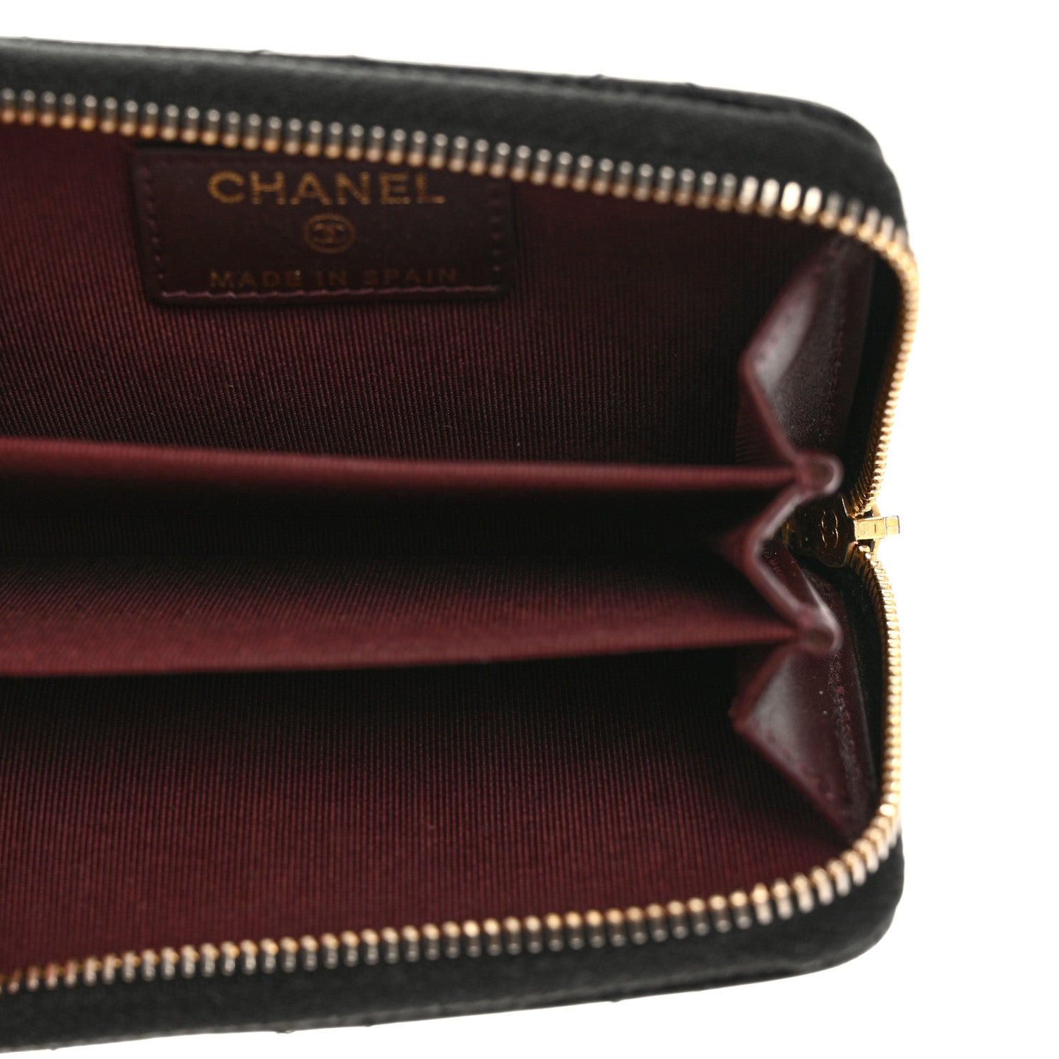 Chanel Caviar Quilted Zip Coin Purse Black 5 of 7