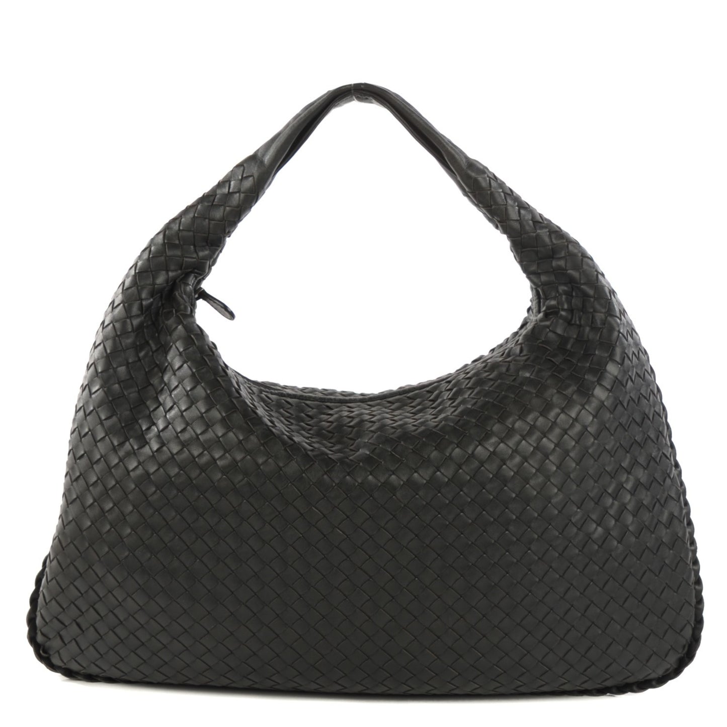 Nappa Intrecciato Large Veneta Hobo Nero Black