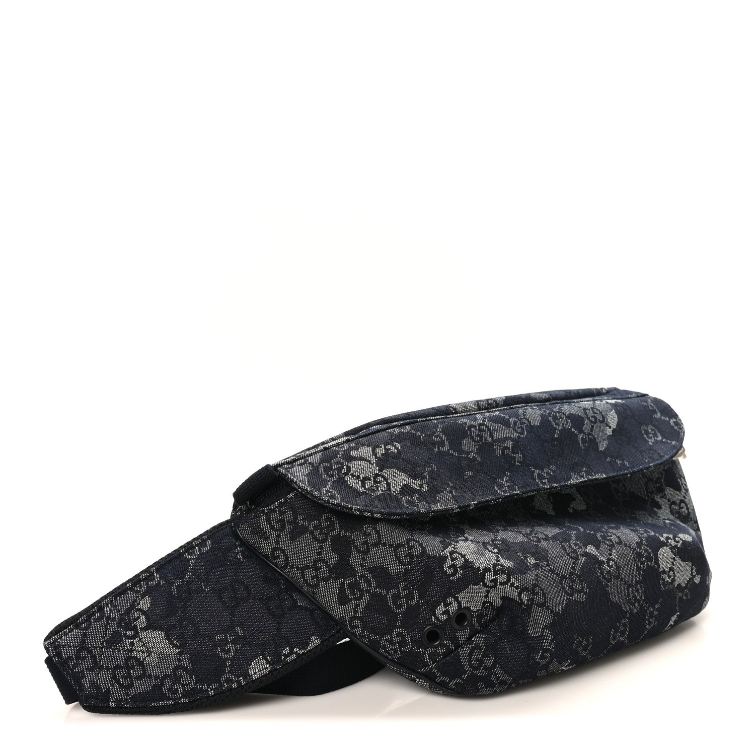 Gucci Canvas Monogram Camouflage Belt Bag Black 4 of 10