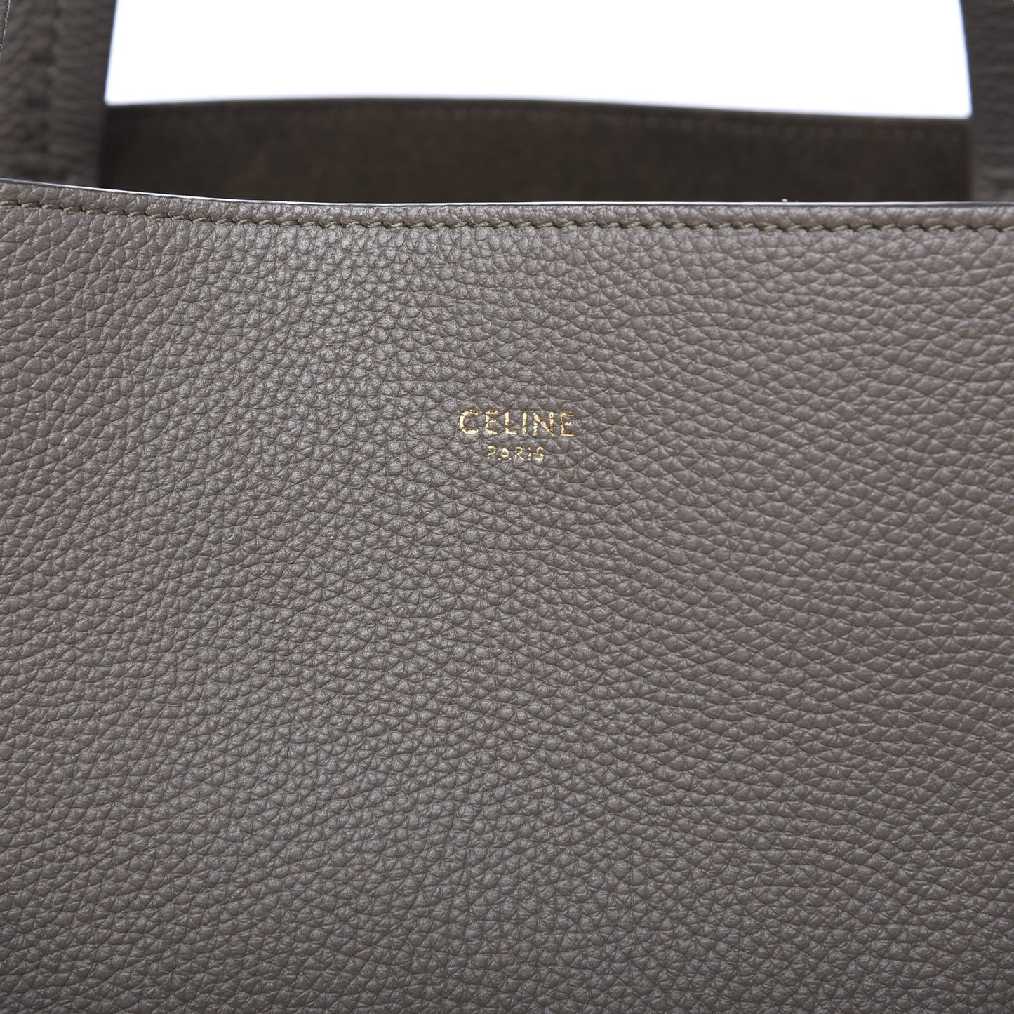 Soft Grained Calfskin Small Belt Cabas Phantom Taupe