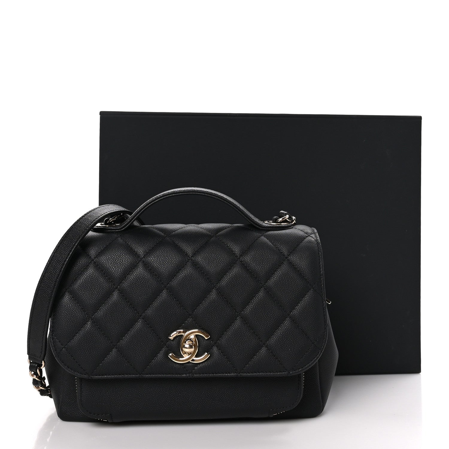 Chanel Caviar Quilted Medium Business Affinity Flap Black 12 of 12
