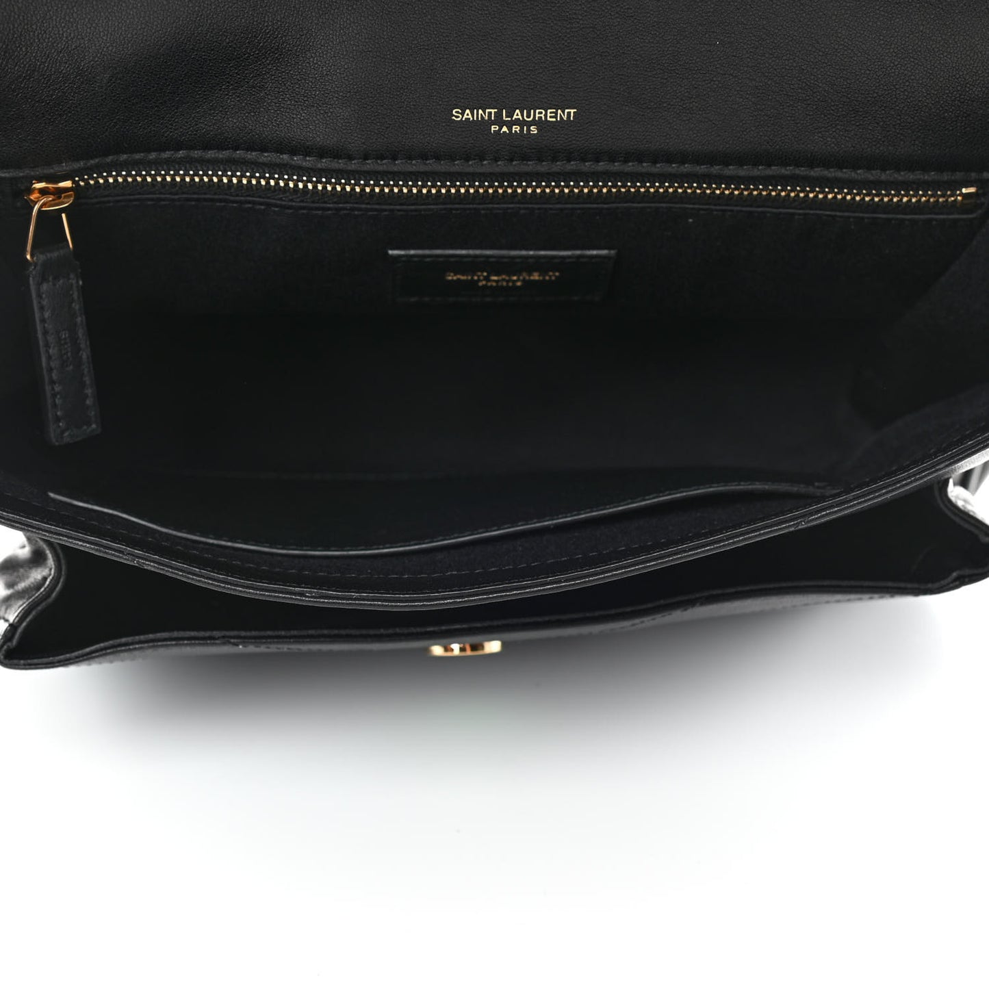 Lambskin Matelasse Monogram Medium Niki Chain Satchel Black