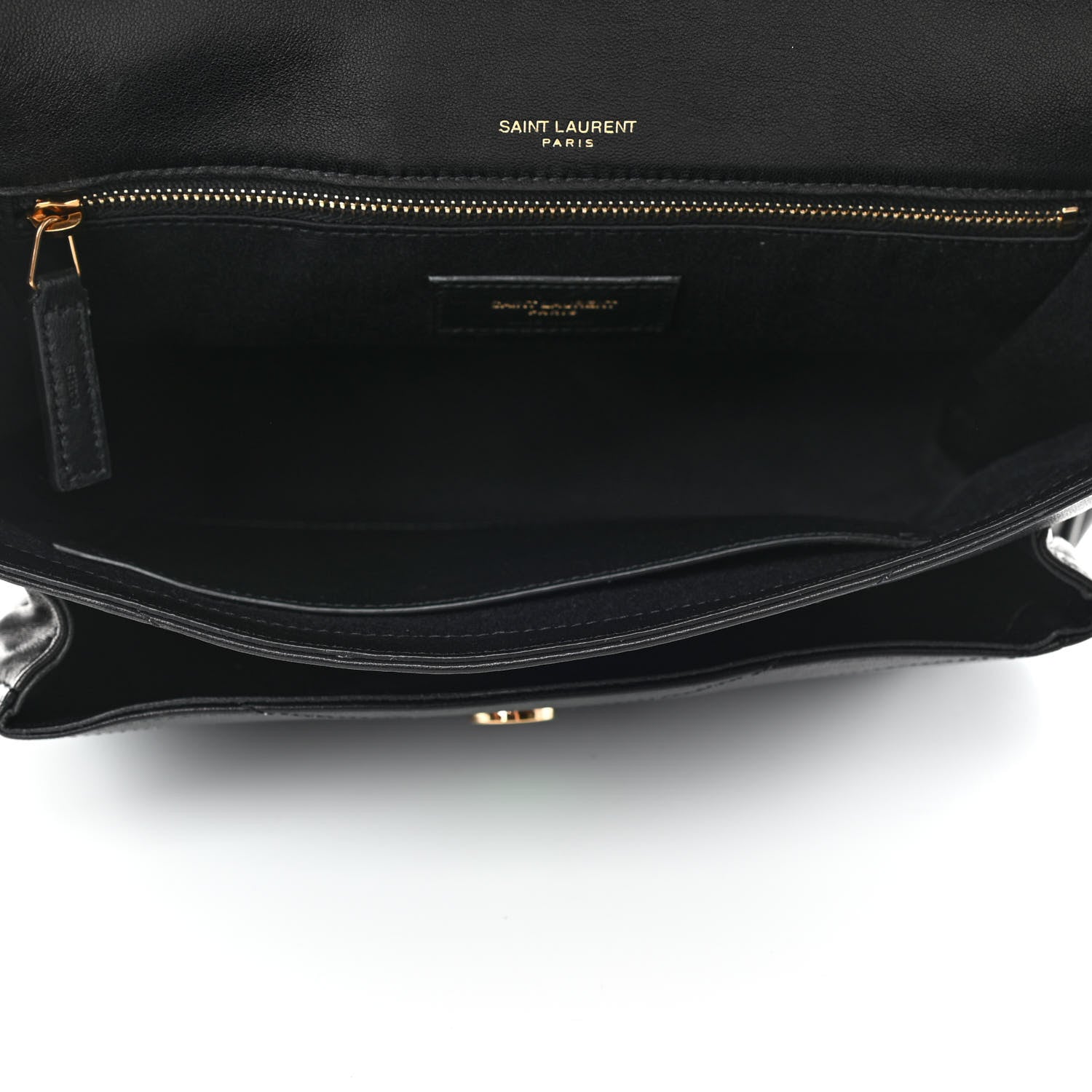 Saint Laurent Lambskin Matelasse Monogram Medium Niki Chain Satchel Black 4 of 4