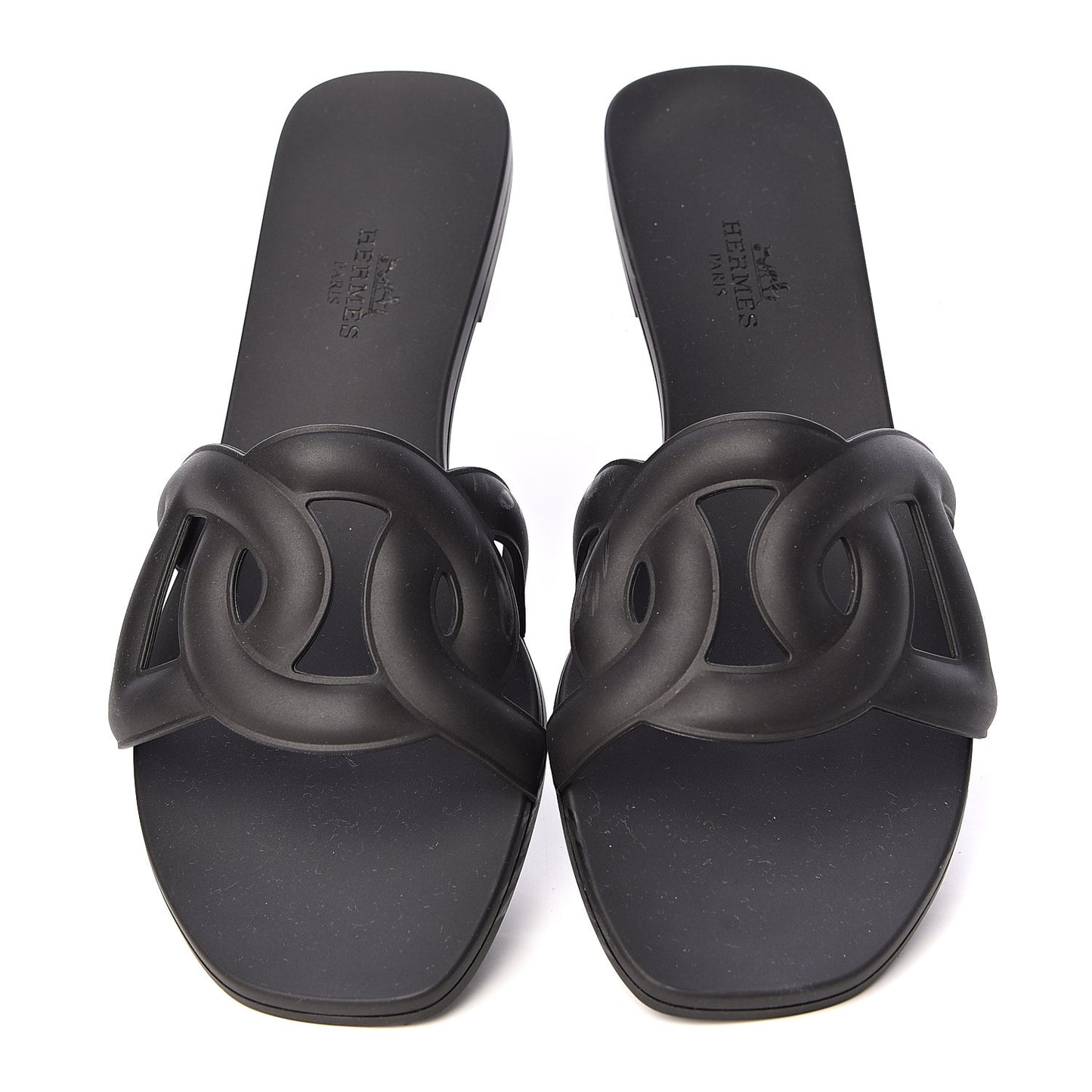Rubber Aloha Sandals 38 Black