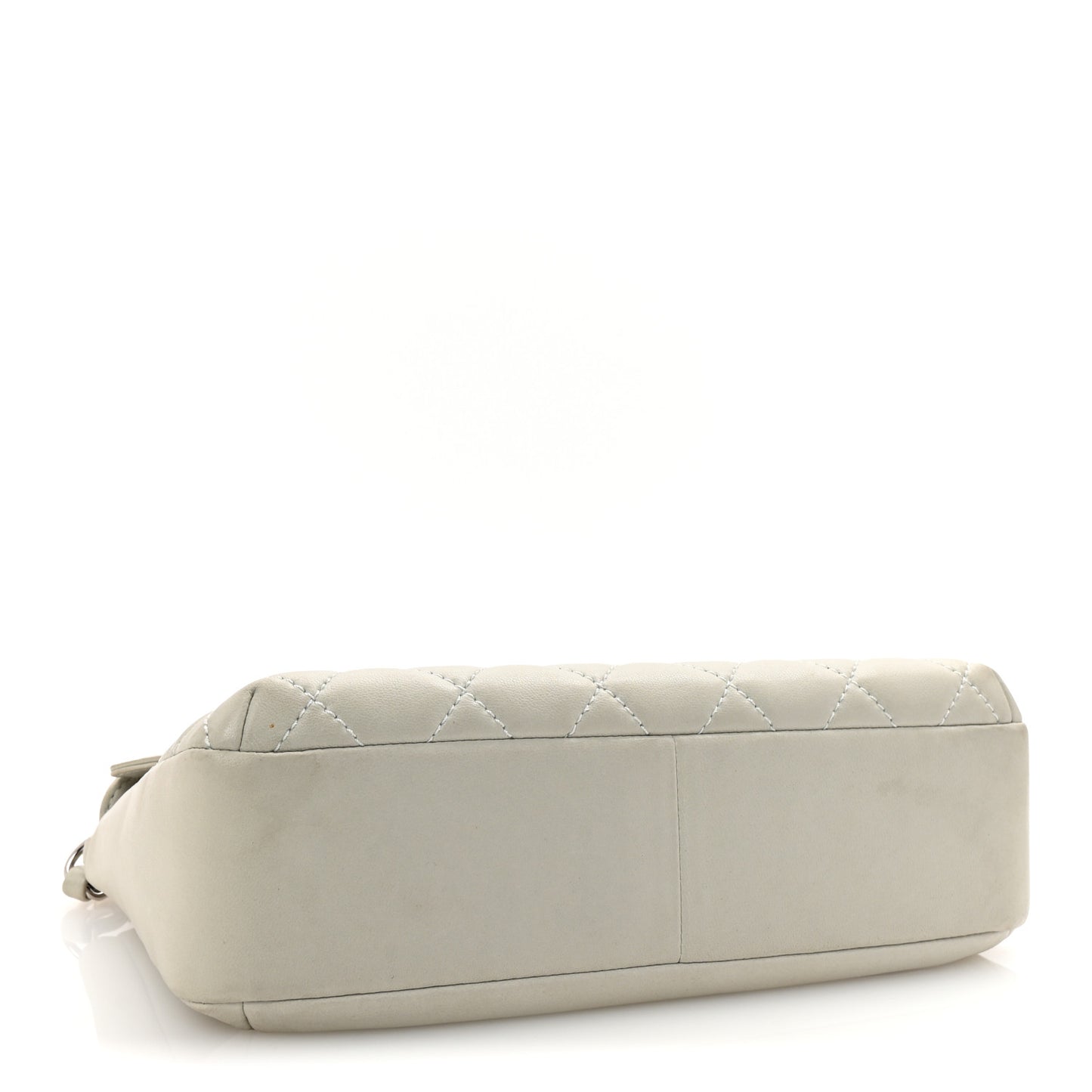 Lambskin Quilted Small Single Flap Bag Grey