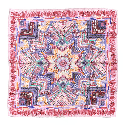 Louis Vuitton Silk Paradis Square Scarf Pink 1 of 3