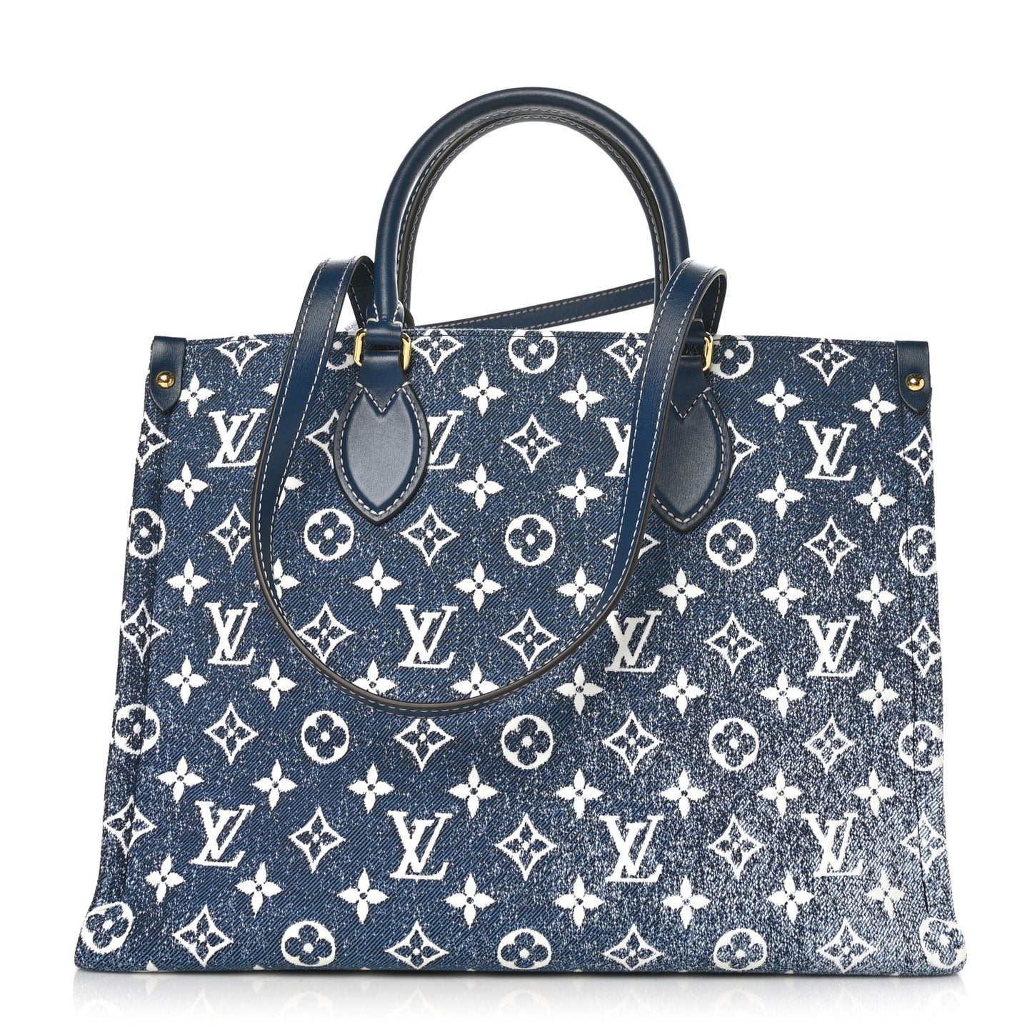Monogram Jacquard Denim Onthego MM Bleu