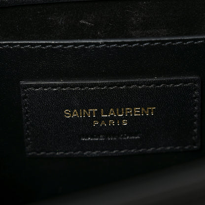 Saint Laurent Smooth Calfskin Medium Classic Monogram Kate Tassel Satchel Black 6 of 10