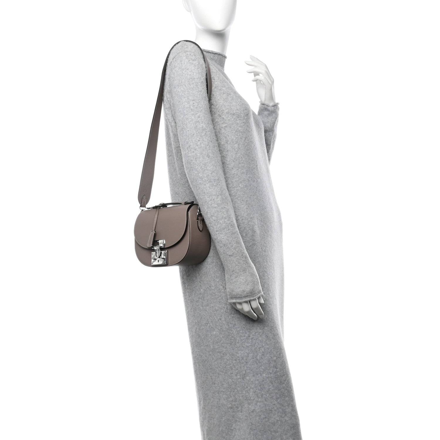 Moynat Taurillon Blush Flori PM Tourterelle 2 of 12