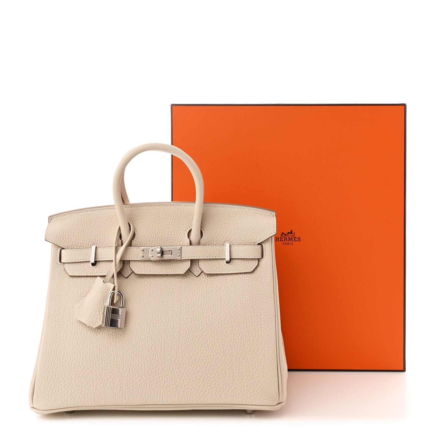 Hermes Togo Birkin 25 Craie 10 of 10