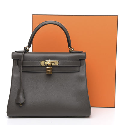Hermes Evercolor Kelly Retourne 28 Vert De Gris 10 of 10