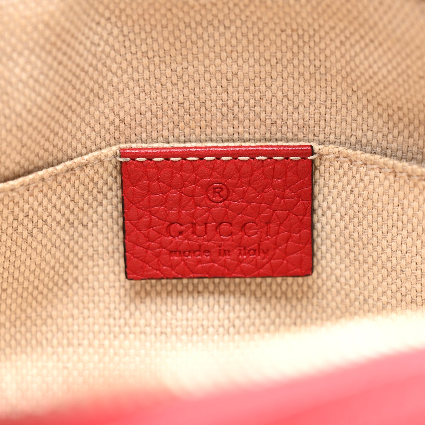 Pebbled Calfskin Small Soho Disco Bag Tabasco Red