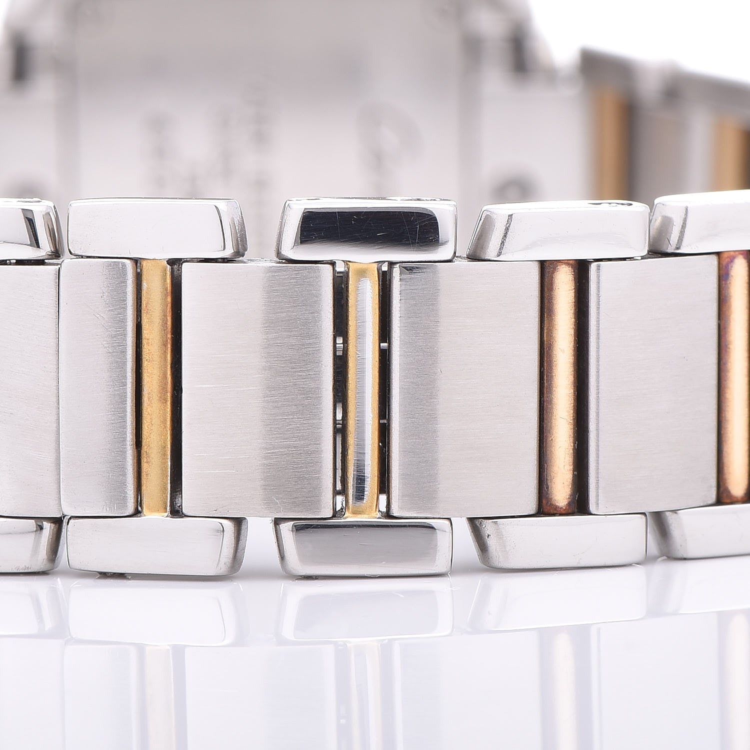 Cartier Stainless Steel 18K Yellow Gold 20mm Tank Francaise Quartz Watch 9 of 9