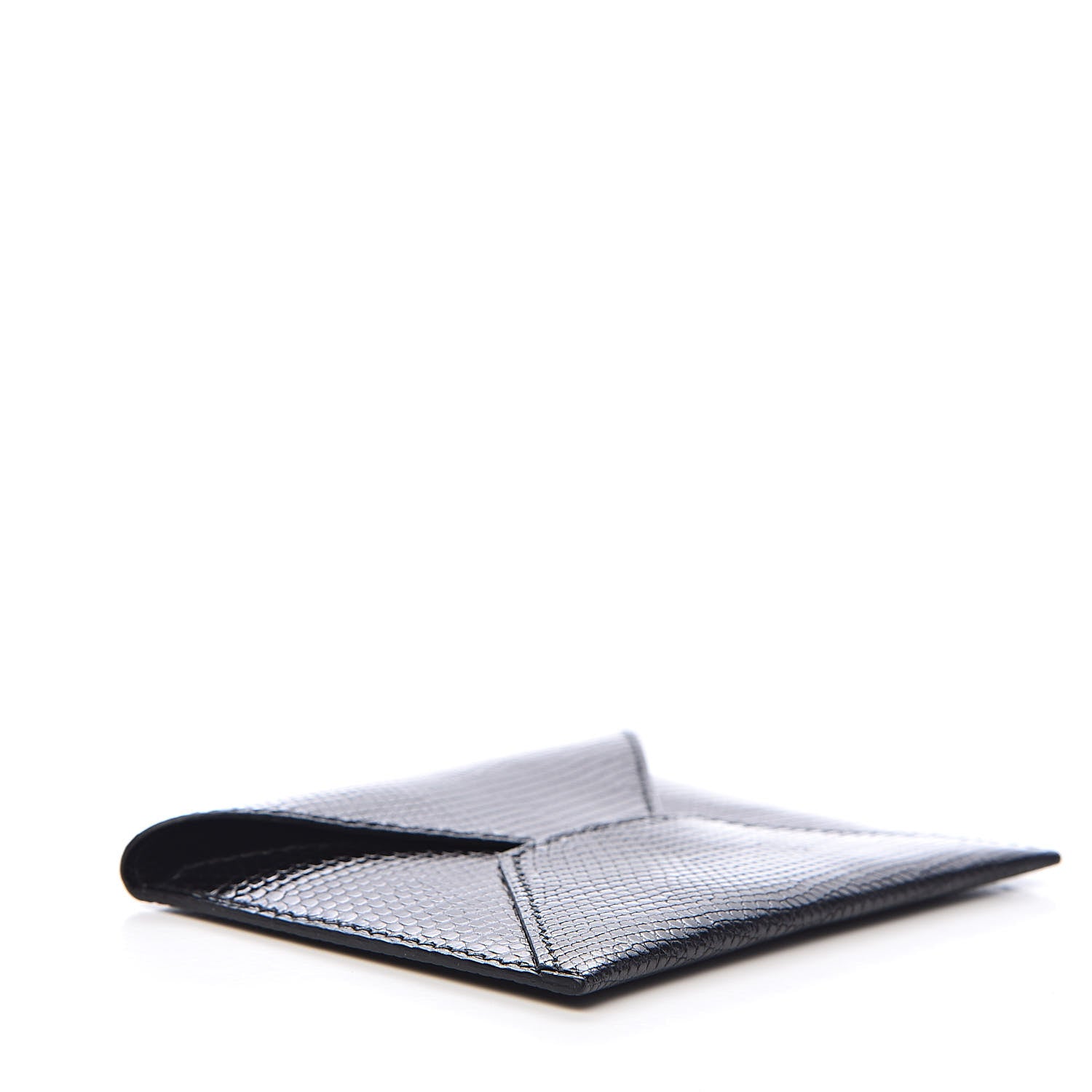 Hermes Lizard Niloticus Envelope Pouch Black 4 of 6