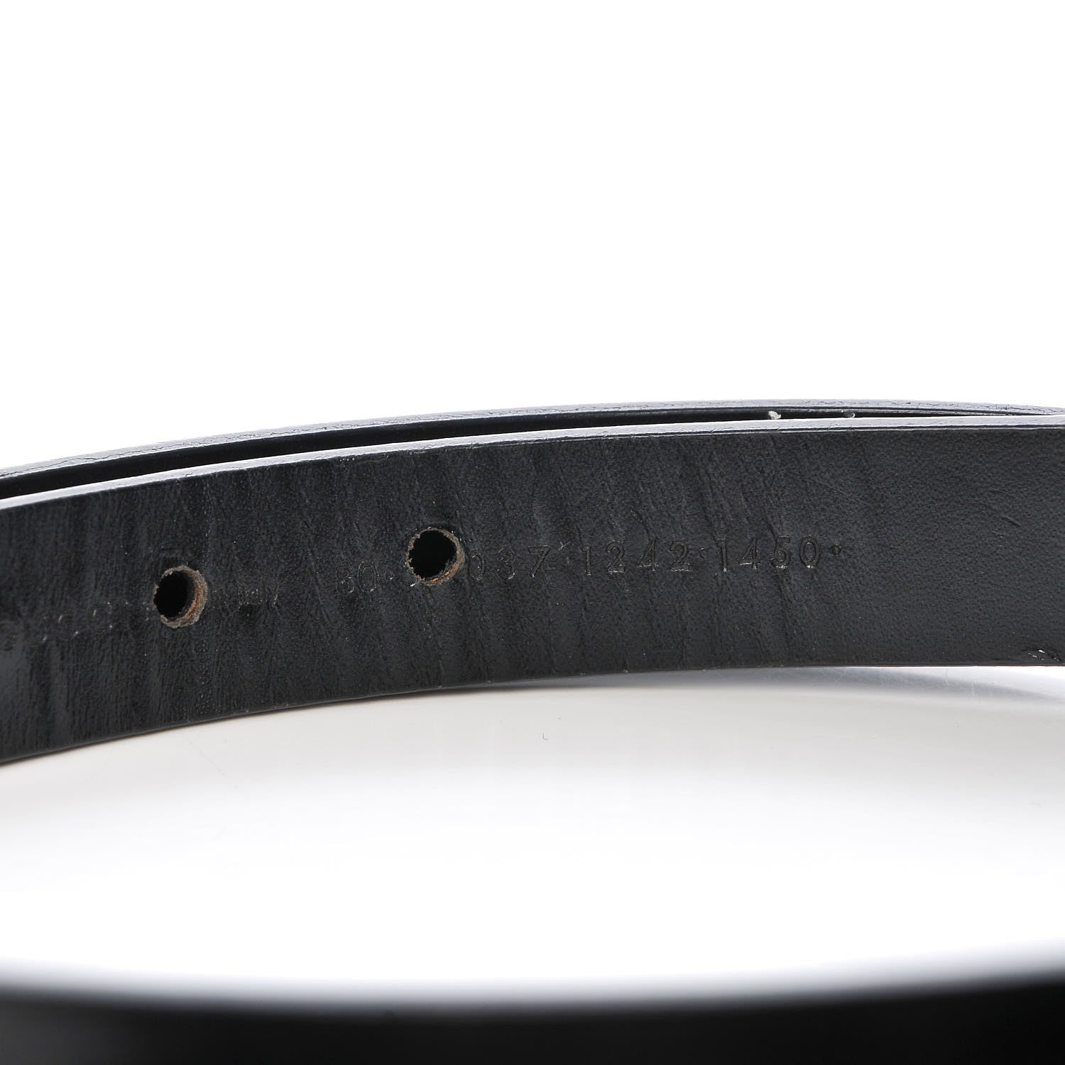 Gucci Calfskin Interlocking G Belt 80 32 Black 7 of 7
