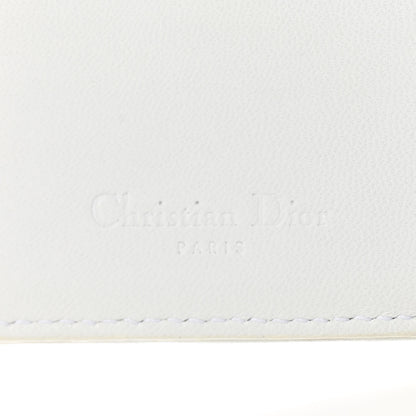 Christian Dior Lambskin Cannage Lady Dior Flap Wallet Light Grey 6 of 7