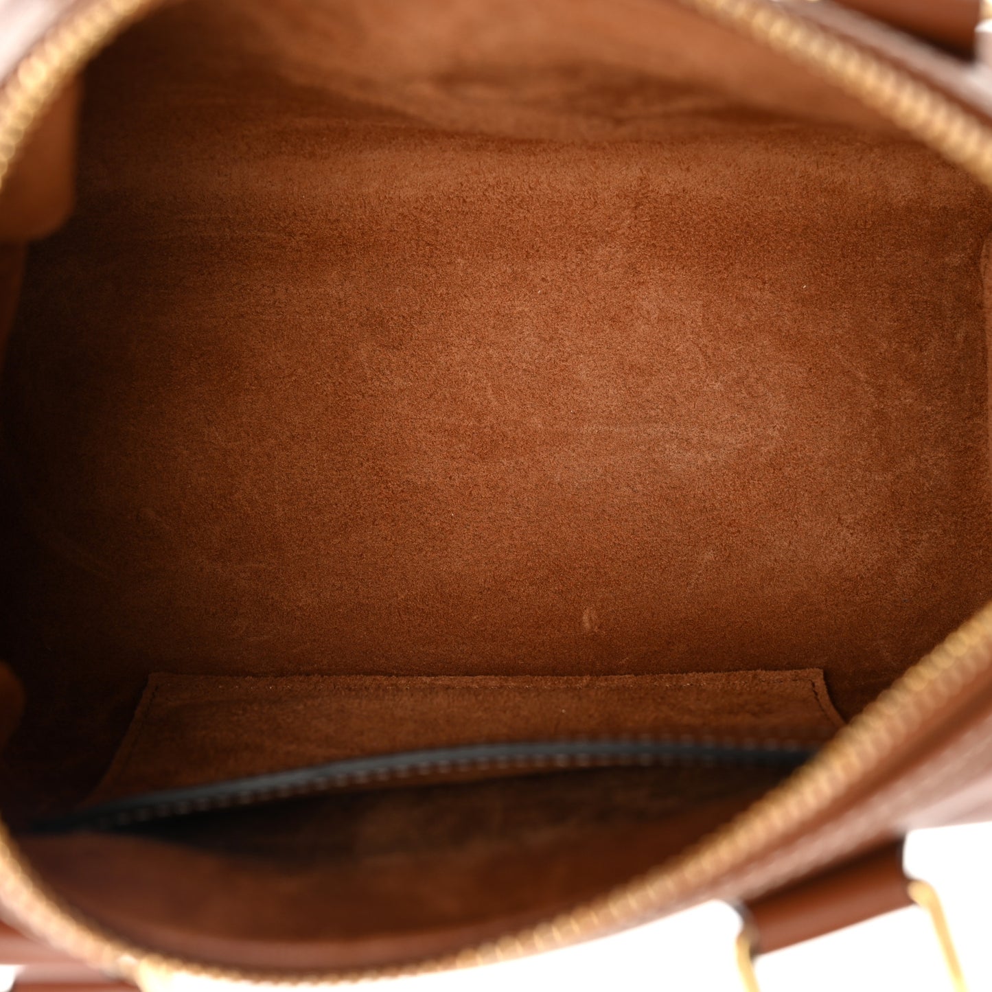 Smooth Calfskin Triomphe Small Boston Bag Tan