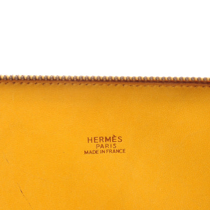 Hermes Courchevel Bi Color Bolide 35 Jaune Gold 8 of 10