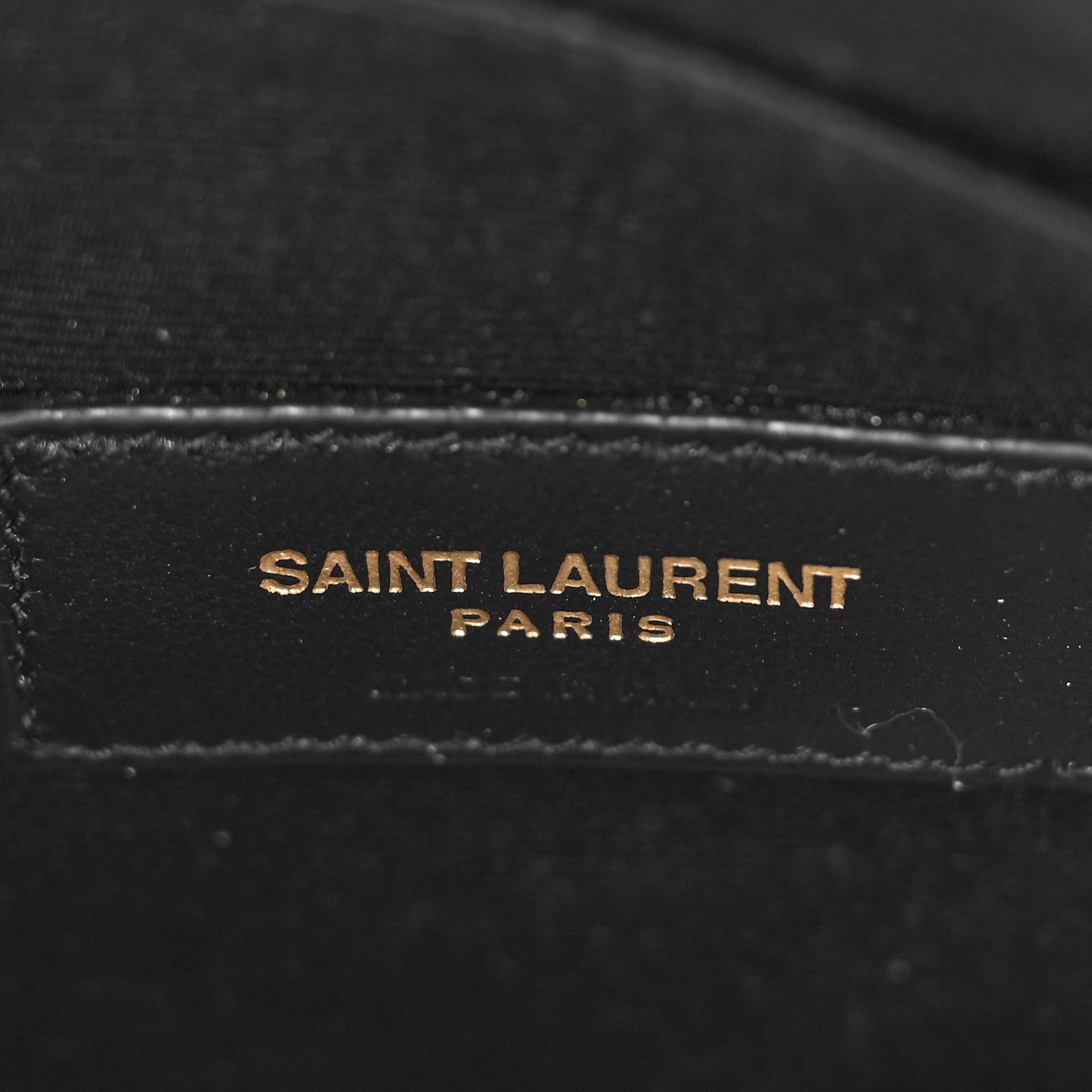 Saint Laurent Grain De Poudre Chevron Monogram Bill Pouch Dusty Grey 6 of 10