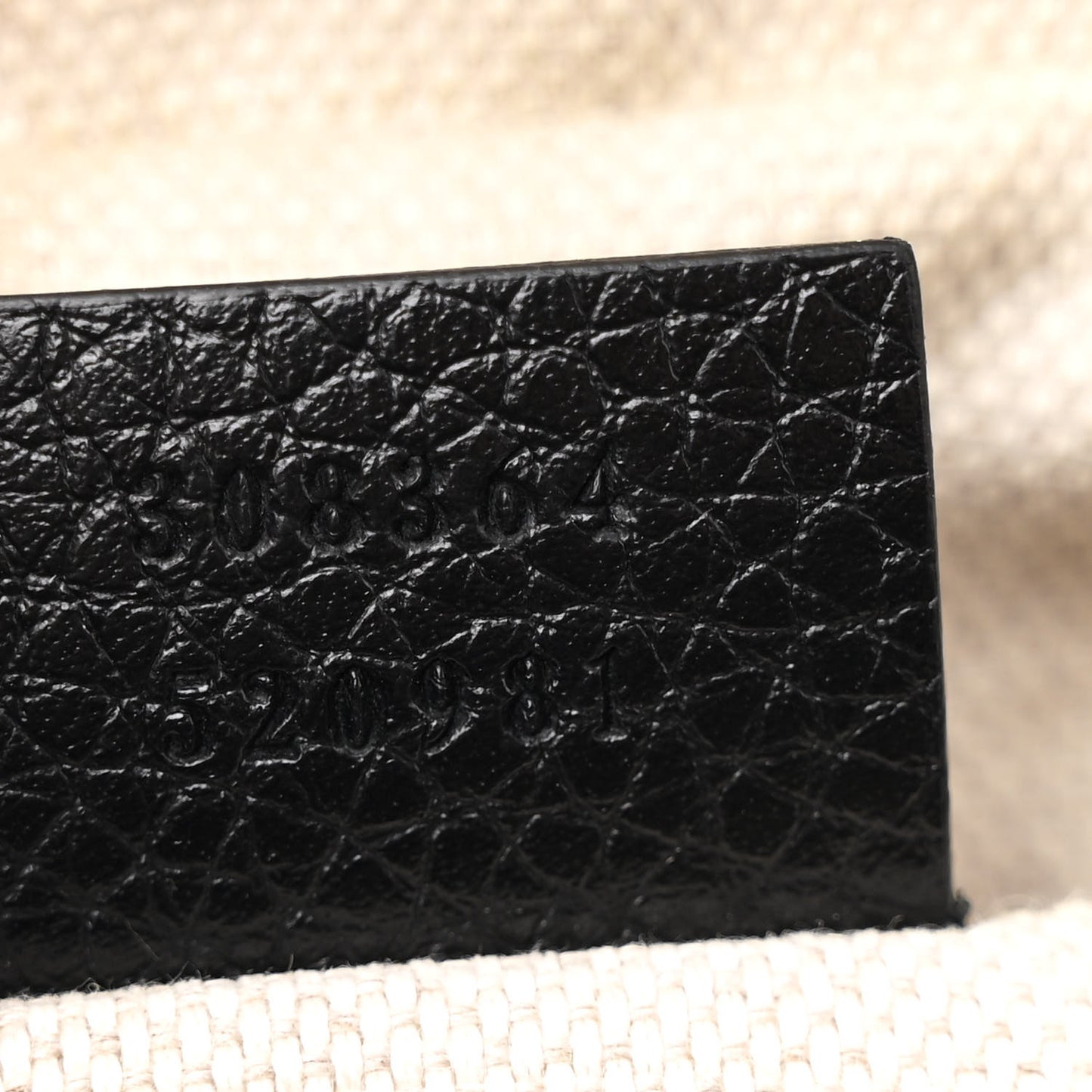 Pebbled Calfskin Small Soho Disco Bag Black