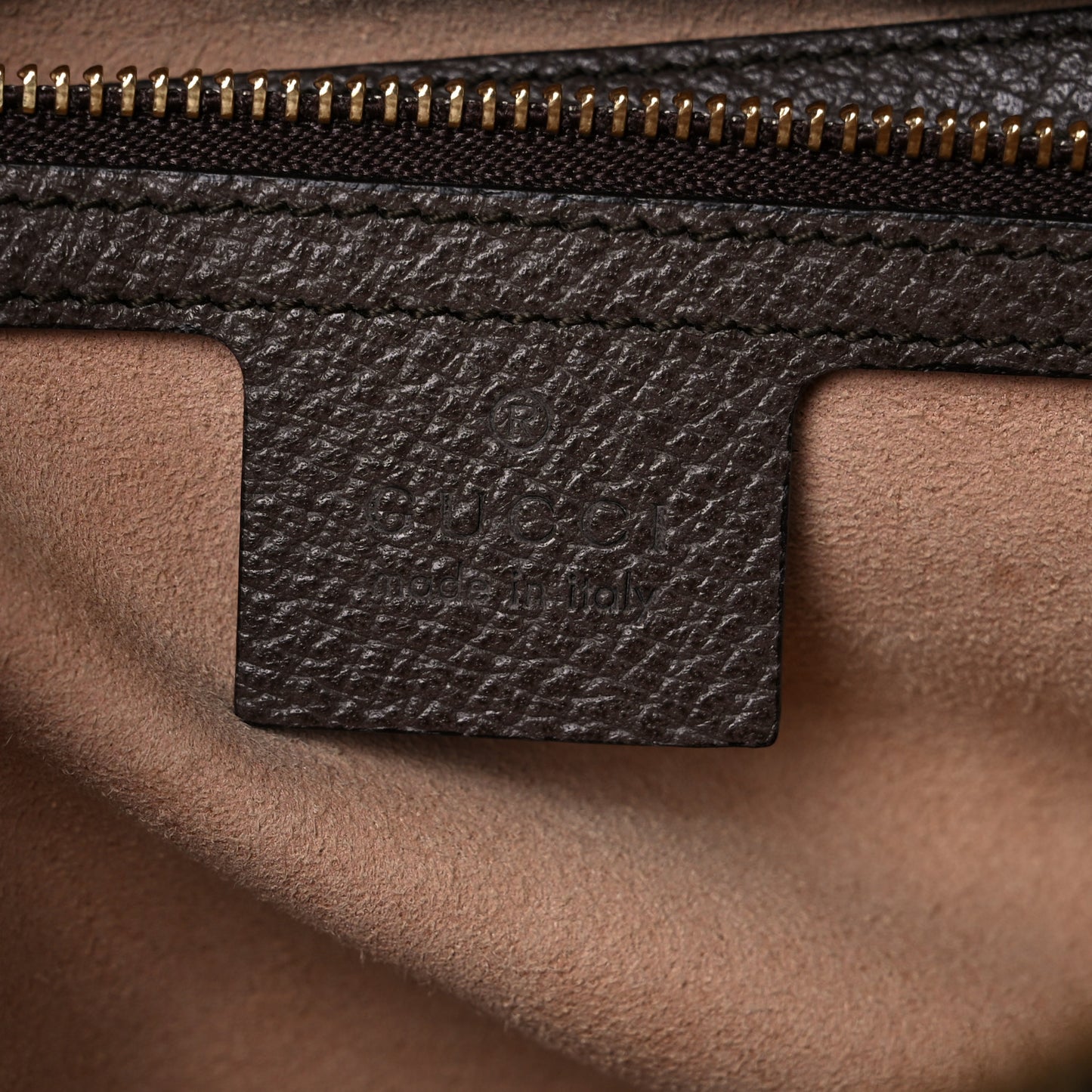 GG Supreme Web Small Ophidia Top Handle Shoulder Bag Brown