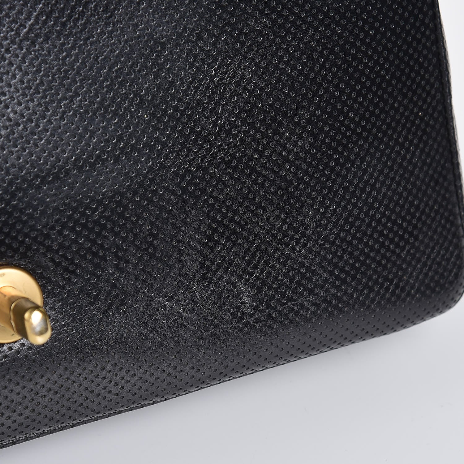Chanel Lambskin Perforated Medium Single Flap Bag Black White 8 of 9