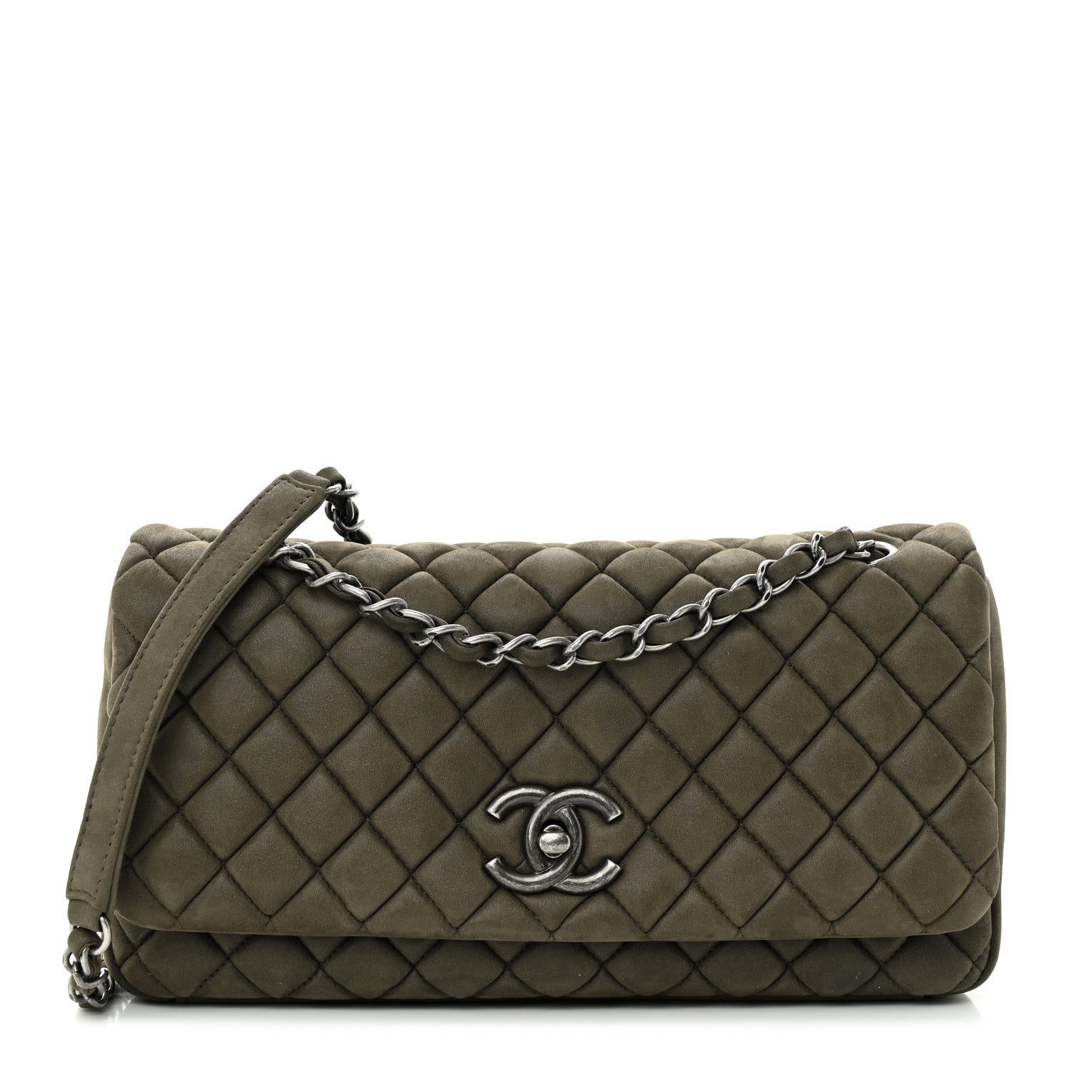 Chanel Iridescent Calfskin Quilted Small New Bubble Flap Brown 1 of 11