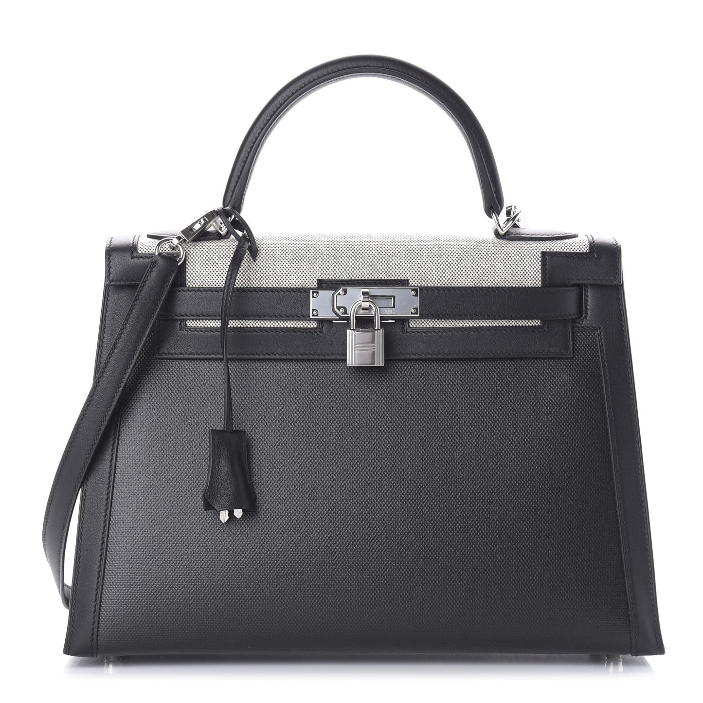 Berline Toile Swift Kelly Sellier 32 Black Ecru