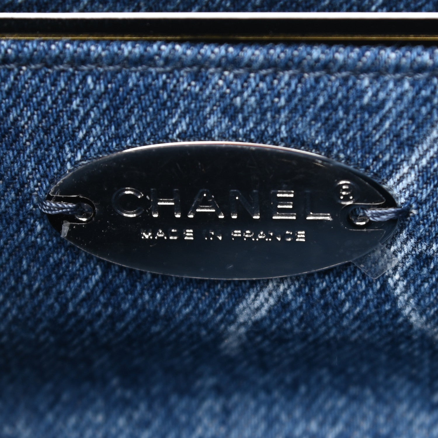 Chanel Denim CC Quilted Mini Square Flap Blue 6 of 11